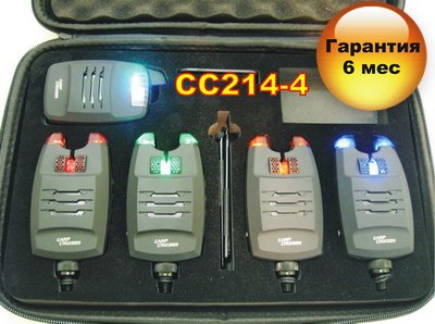 Carp Cruiser FA214-4 коропові бездротові сигналізатори клювання з функцією анти злодій FA214-4 фото