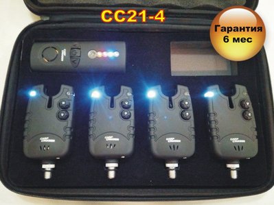 Carp Cruiser FA21-4 набор электронных cигнализаторов поклевки (4+1) с беспроводным пейджером FA21-4 фото