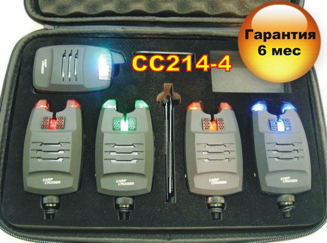 Carp Cruiser FA214-4 карповые беспроводные сигнализаторы поклевки с функцией анти вор FA214-4 фото