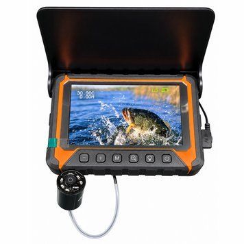 Підводна камера для риболовлі Carp Cruiser CC7-HES-АС з 7" HD IPS 1024x600 монітором з відображенням глибини та температури води