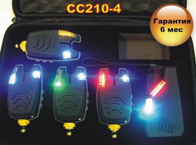 Carp Cruiser FA210-4 (4+1) Набір коропових сигналізаторів покльовки з бездротовим радіо пейджером FA210-4 фото