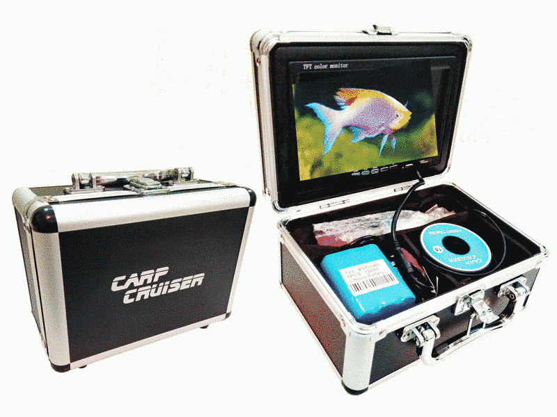 Підводна відеокамера для риболовлі Carp Cuiser ® CC7-iR15 підсвічування 12 ік діодів 7" монітор в кейсі CC7-iR15 фото