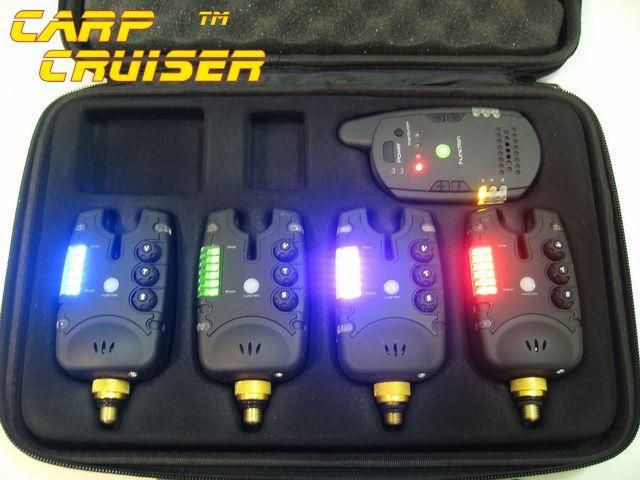 Carp Cruiser СС211-4V2 Набор карповых сигнализаторов поклевки (4+1) пейджер с 2-х сторонней связью и системой анти вор СС211-4V2 фото